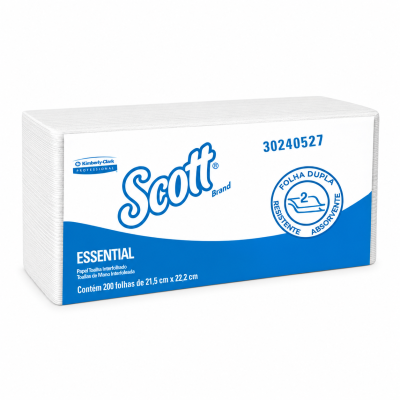 toalha interfolhada Scott Essential folha dupla