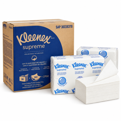 papel toalha interfolhado Kleenex Supreme